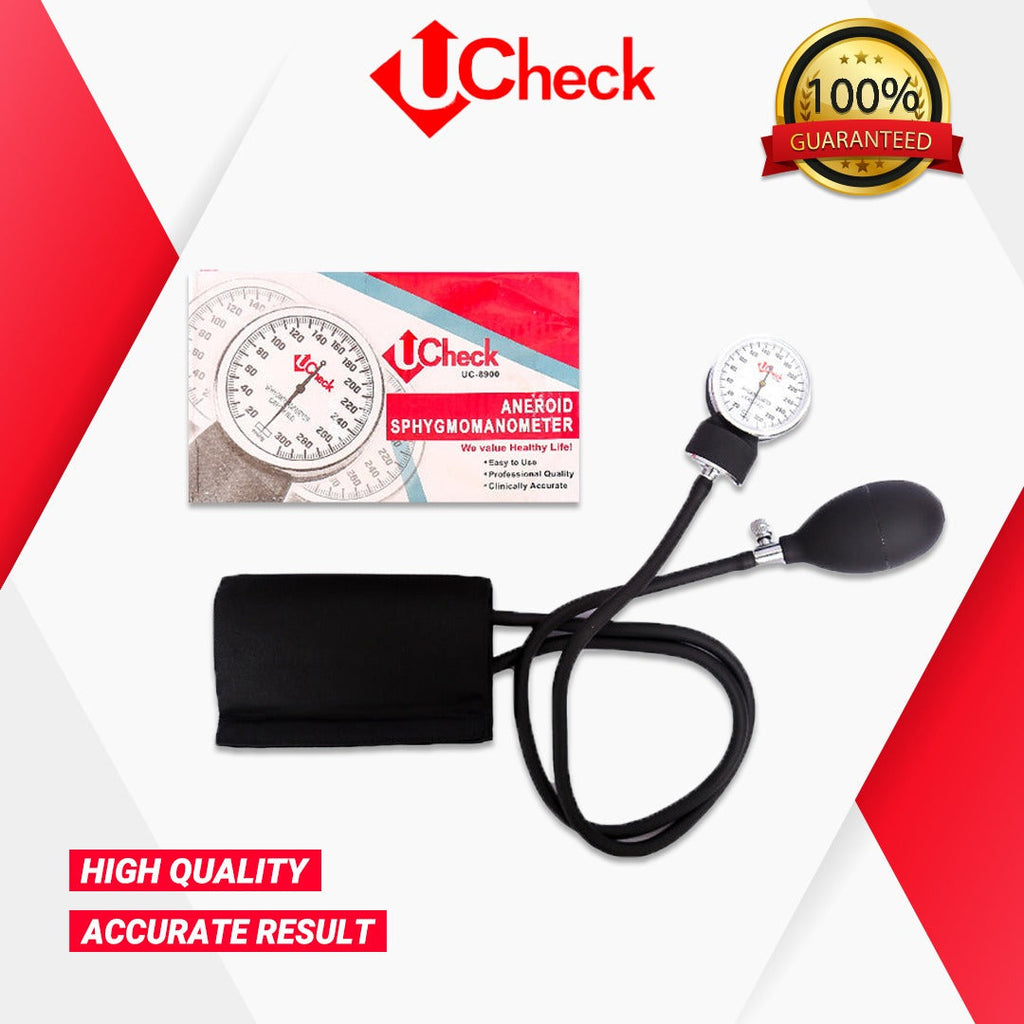 Ucheck UC 8900 manual blood pressure monitor with cuff..