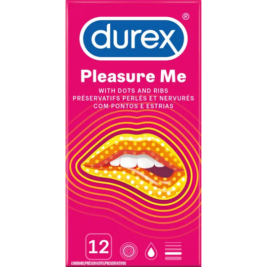 Durex Pleasure Me Ribbed And Dotted Pack of 12