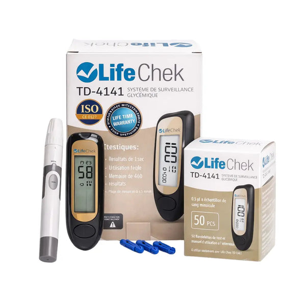 LifeChek td-4141 glucometer kit.