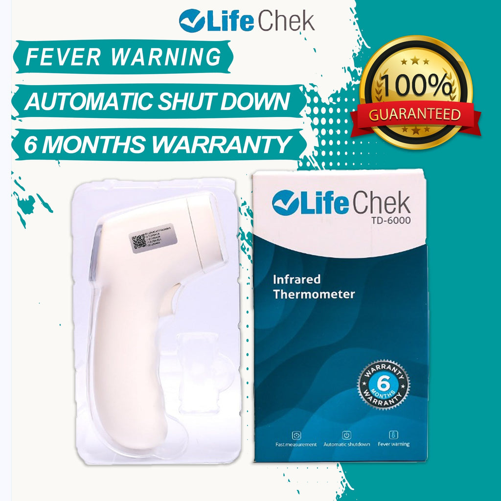 LifeChek TD 6000 infrared forehead thermometer.