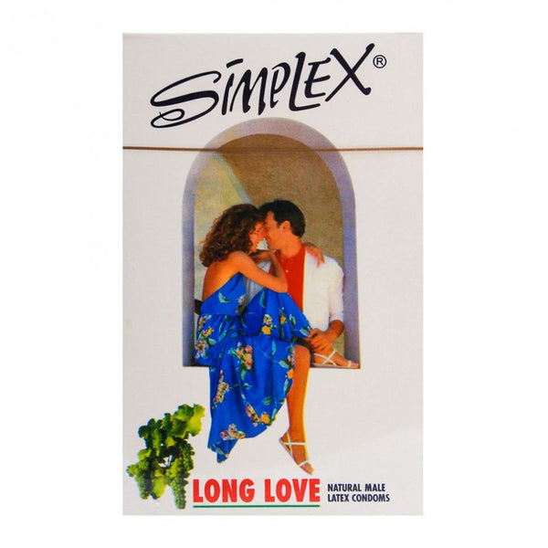 Simplex Long Love Natural Male Latex Condoms