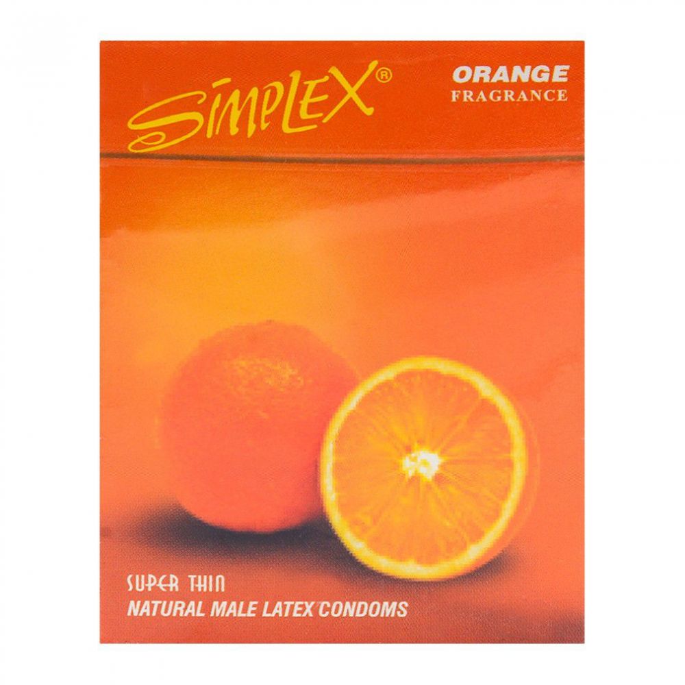 Simplex Flavored Condoms Orange