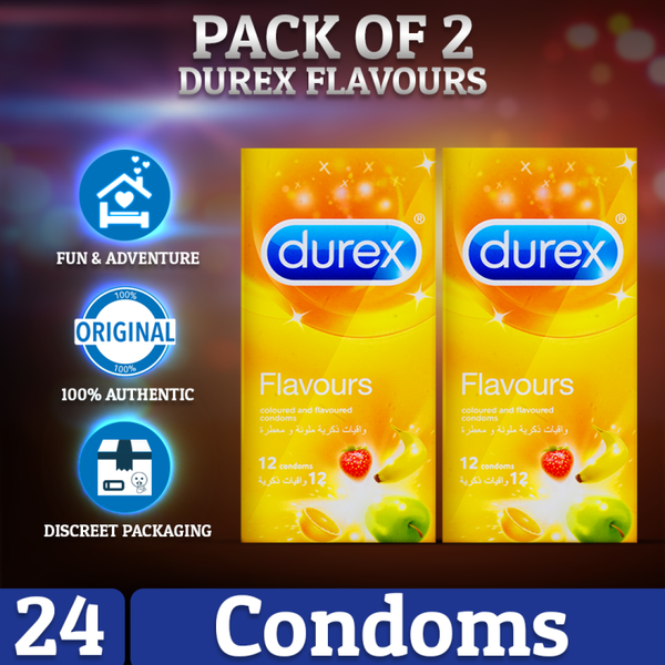 Pack of 2 Durex Condom Flavours 12's