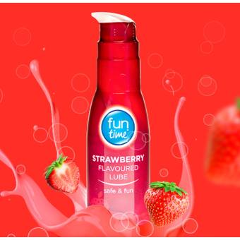 Playtime Strawberry flavoured Lube Water Based Lubricant - 75ml