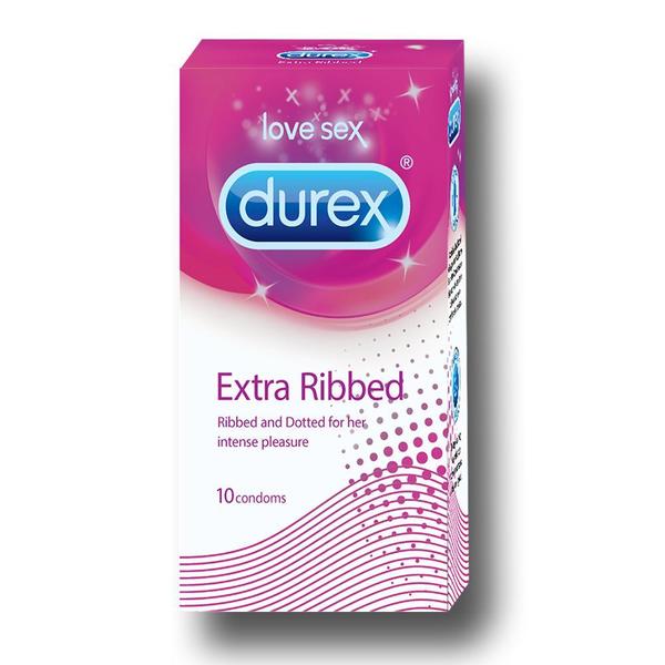 Durex Extra Ribbed Pack Of 10