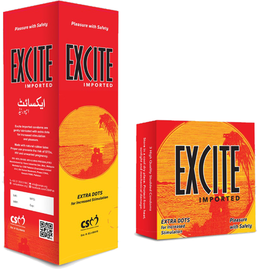 Excite Dotted Imported condoms By CSM