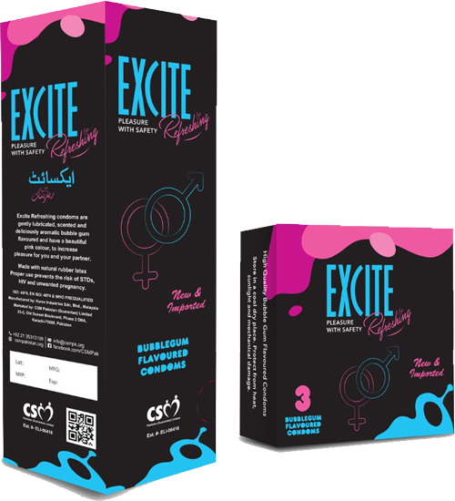 Excite Refreshing condoms By CSM