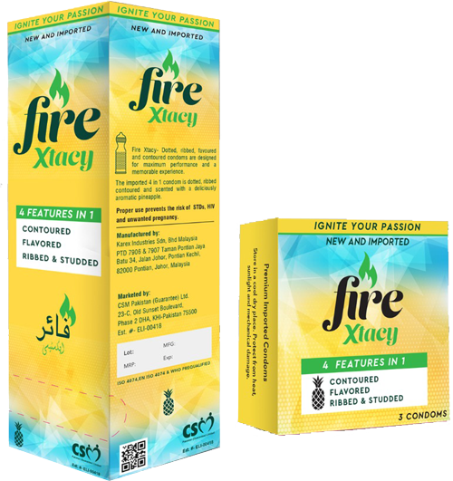 Fire Xtacy Condom By CSM