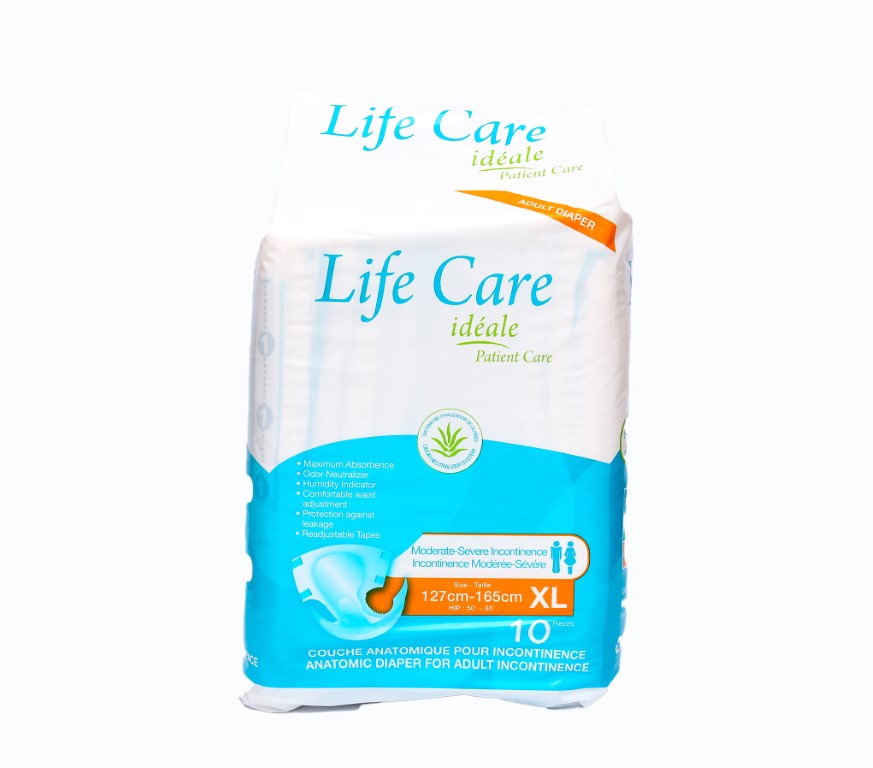 Life Care Adult Patient Diapers Disposable 10s Diapers - XL Extra Large (6093325467833)