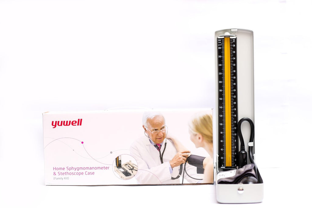 Yuwell BP Apparatus Family Kit - Mercurial Sphygmomanometer & Stehoscope Case (6201669320889)