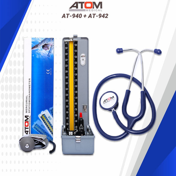 Atom Manual Blood Pressure Cuff With Complete accessories